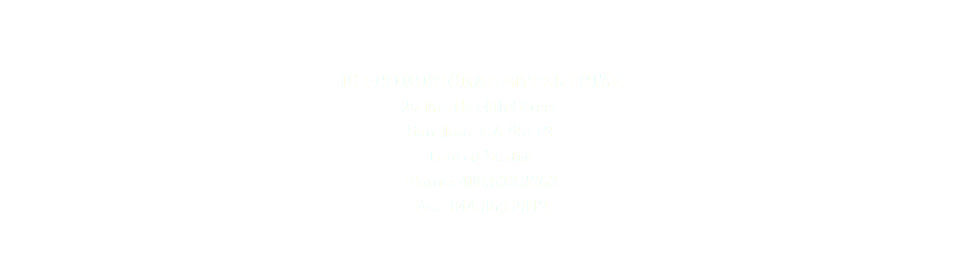  JC PROMOTIONAL ENTERPRIZE 25 North 14th Street San Jose, CA 95112 United States Phone: 408.533.3263 Fax: 844.865.2812 